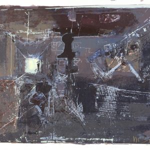 onbekend - Zwarte kamer met pion