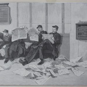 Gravure - Greve des employes