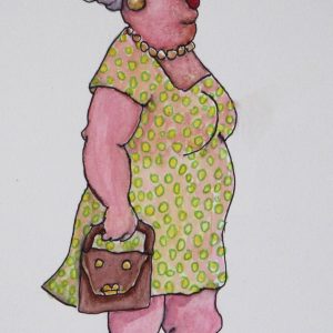 Kempen, Ben van - Dame met tas - 2000