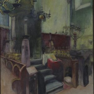 Budinsky, Zdenek - Interieur van een synagoge -