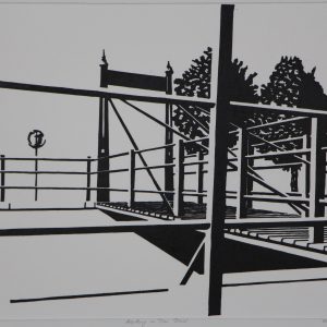 Braaksma, Alfons - Loopbrug in den Briel - 1980