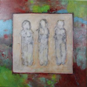 Kol, Bert van - 3 figuren op een wit vlak -