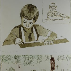 Lieshout, Antony van - Tobias eerste ets - 1982