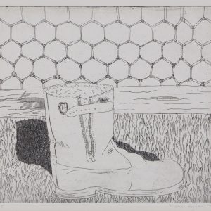 Egten, Henriëtte van - gevonden voorwerp schoen - 1976