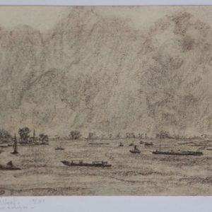 Thillart, Jan van den - De Waal, met schepen - 1959