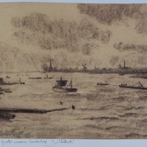 Thillart, Jan van den - Groot rivieren landschap - 1957